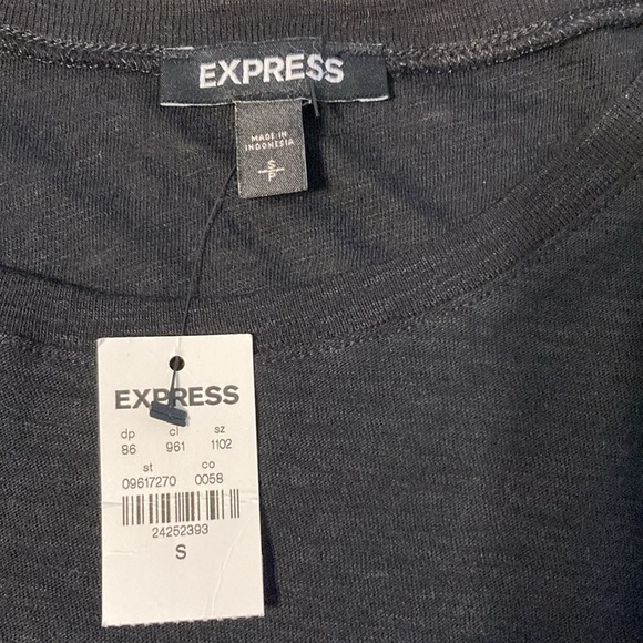 Express women’s black long sleeve top - Picture 2 of 4